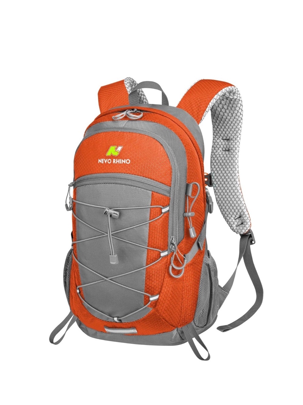 Nevo Rhino Men's Orange and Gray Outdoor Backpack